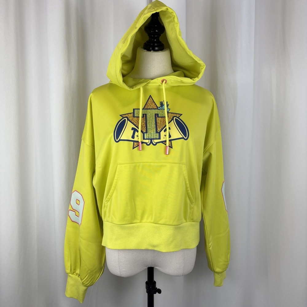 Disney X Color Me Courtney Princess Tiana Citron Cropped Hoodie Women's M